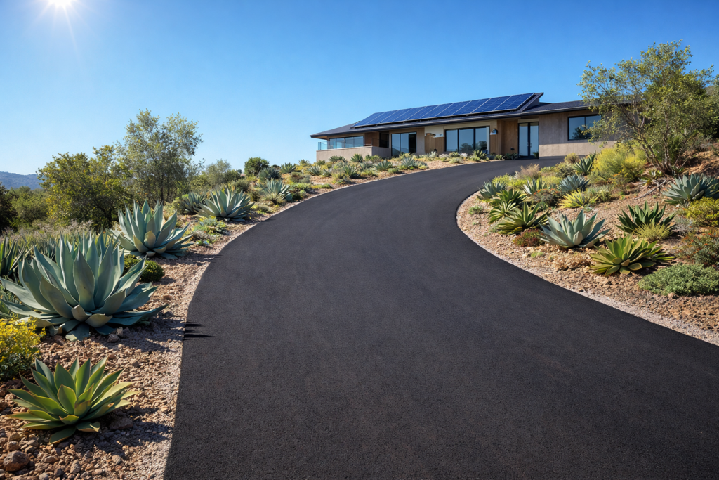 Asphalt driveway cost california calculator